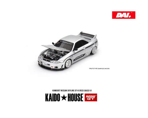 Diecast Cars | *Preorder* Kaido House x Mini GT Nissan GTR R33 - Silver DAI33 – Diecast Collectors