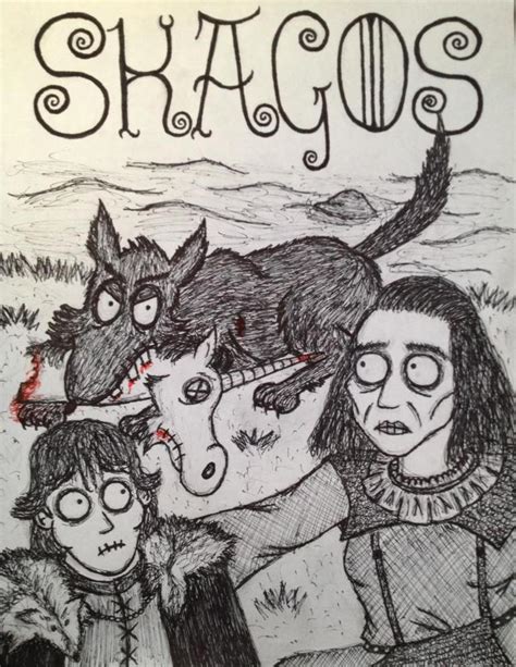 Rickon Stark, Osha and Shaggydog by timburtongot on DeviantArt