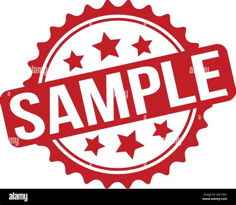 Sample Rubber Stamp. Red Sample Rubber Grunge Stamp Seal Vector ...