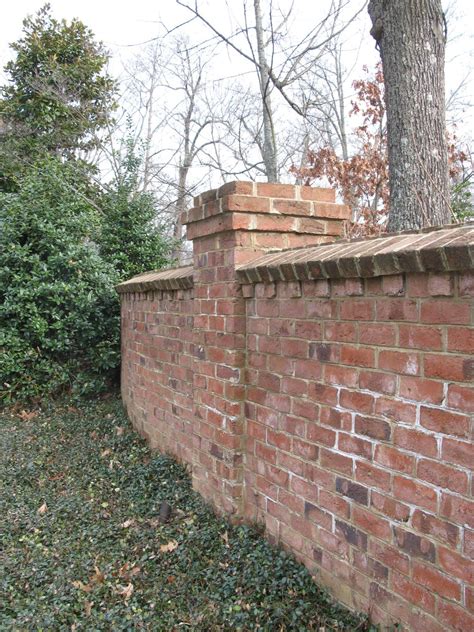 Brick garden, Brick wall gardens, Brick fence