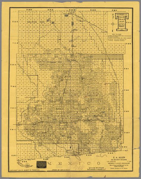 Imperial Valley tract map. Published by Western Map & Publishing Co. El ...