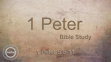 1 Peter 5:8-11 "The Devil Is Real and He's Coming After You" - Faith ...