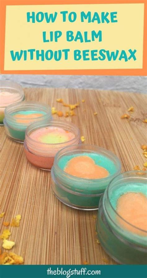 Diy lip balm recipe without beeswax and with Shea butter and soy wax ...