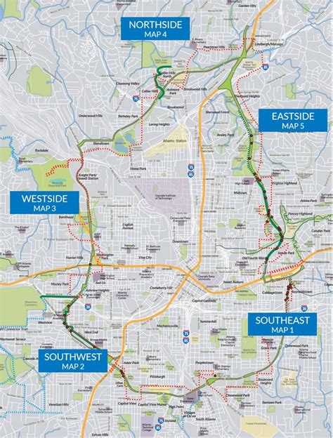 Map Of Atlanta Beltline - Map Of Stoney Lake