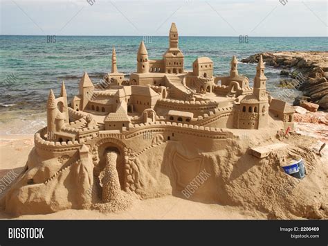 Sandcastle On Beach Image & Photo (Free Trial) | Bigstock