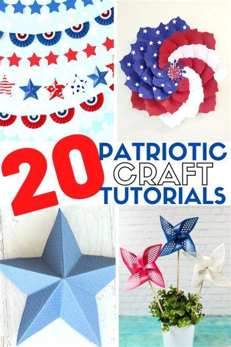 24 Red, White, and Blue Paper Crafts - The Crafty Blog Stalker | Crafts ...