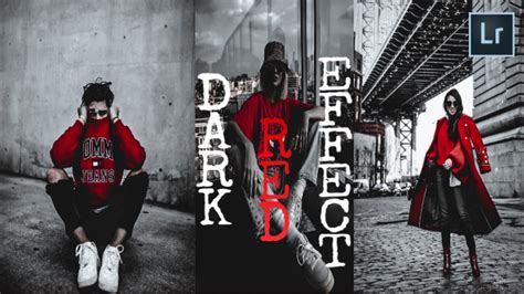 How to edit Dark Red Effect on Lightroom Mobile || Lightroom Tutorials ...