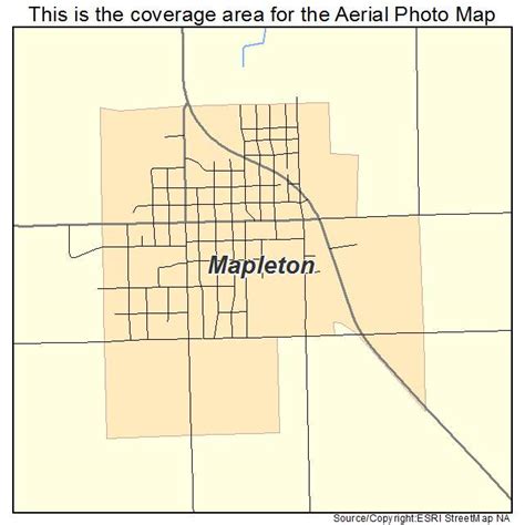 Aerial Photography Map of Mapleton, MN Minnesota