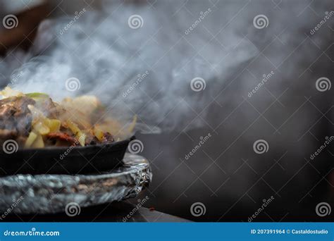 Indian Kebab Platter in Sizzling Plate Stock Photo - Image of closeup ...