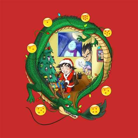 Check out this awesome 'Dragon+Ball+Christmas' design on @TeePublic! | Dragon ball, Christmas ...