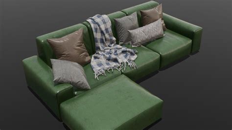 ArtStation - Sofa Set 3D Model | Game Assets