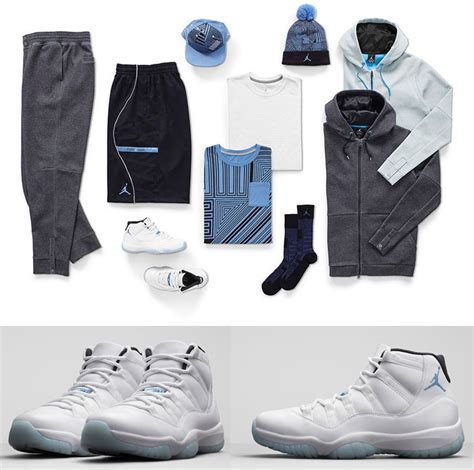 Air Jordan 11 Legend Blue Clothing and Apparel | SportFits.com