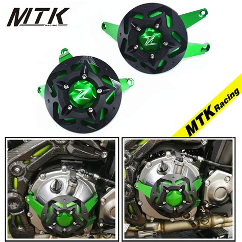 MTKRACING Green Z900 For kawasaki z 900 2017 Parts Accessories Moto Fram Slider Engine Guard ...