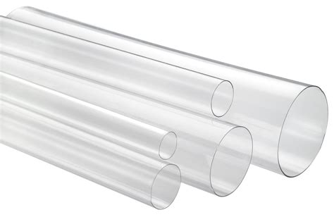 1/1-2" x 4' Heavy Wall Round Clear Plastic Tube | VisiPak