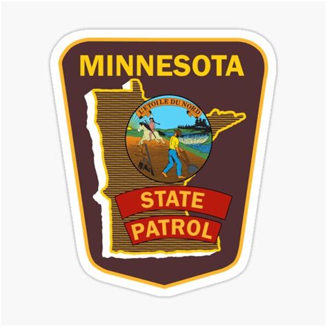 "Minnesota State Patrol - Police Logo Shield, Emblem, patch" Sticker ...