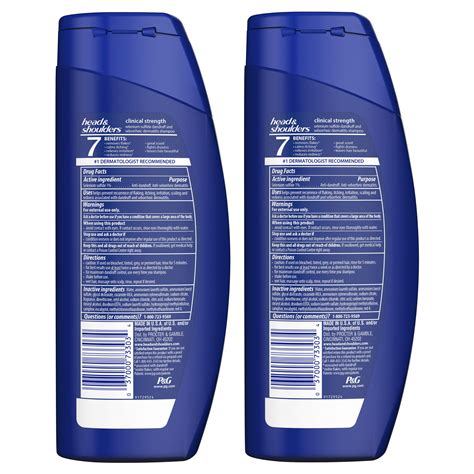 Head and Shoulders Clinical Strength Dandruff Shampoo, 23.7 fl oz 2 ...