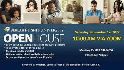 BHU Open House November 12th 20221024 1 | Beulah Heights University Inc