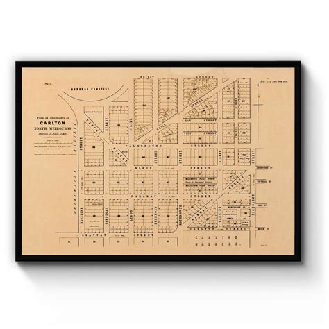 Carlton, Victoria Australia Vintage Map #50 (1863) – Vintage Maps