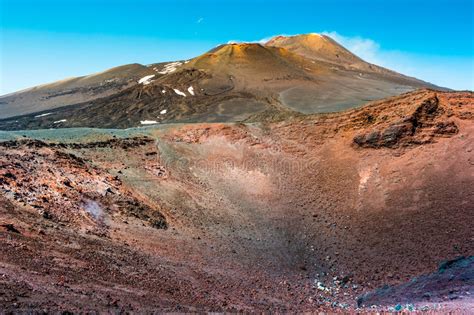 Landscape of Etna Volcano, Sicily, Italy. Stock Image - Image of italy, hill: 79282361