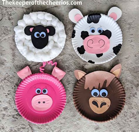 Paper Plate Farm Animals | Animal crafts for kids, Paper plate crafts for kids, Toddler arts and ...