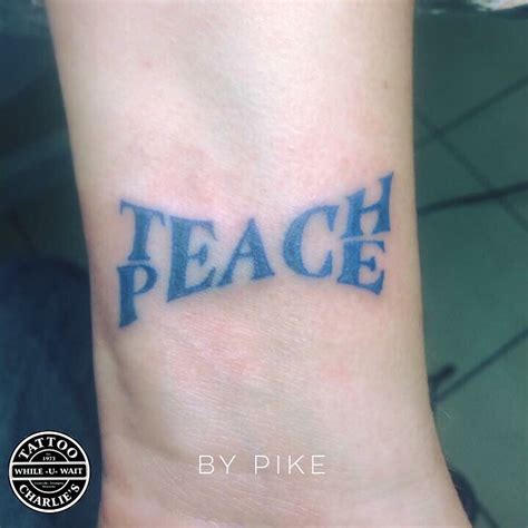 The world can always use a little more peace. Tattoo by Pike. | Tattoos ...