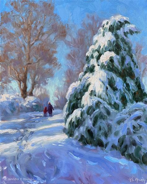 Snowy Landscape Painting Hotsell | centralcountiesservices.org