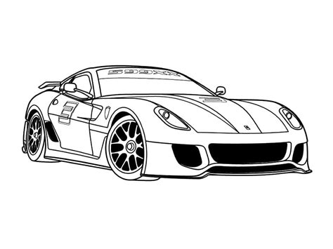 Ferrari Free For Kids coloring page - Download, Print or Color Online for Free