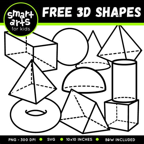 FREE 3D Shapes Clip Art - Educational Clip Arts and Bible Stories