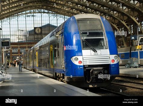 SNCF regional train TER in Lille Flandres railway station, France Stock Photo - Alamy