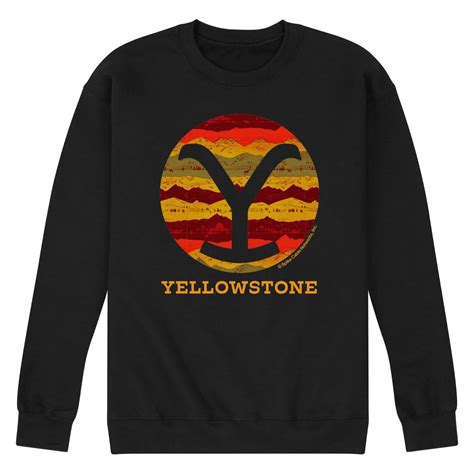 Yellowstone - Official Yellowstone Merchandise - Men's Crew Neck Fleece Pullover - Walmart.com