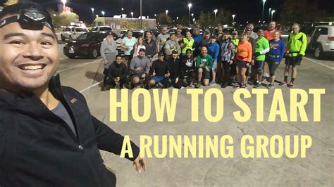 How to start a running group - YouTube