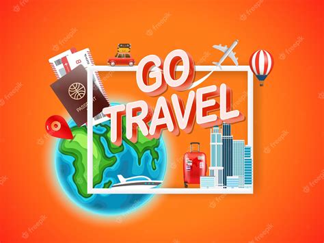 Premium Vector | Go travel.