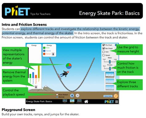 Energy Skate Park Simulation Overview for Teachers | BrainPOP Educators