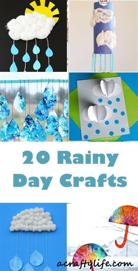 Rainy Day Crafts For Kids - Fun on a Stormy Day | Weather crafts, Rainy ...