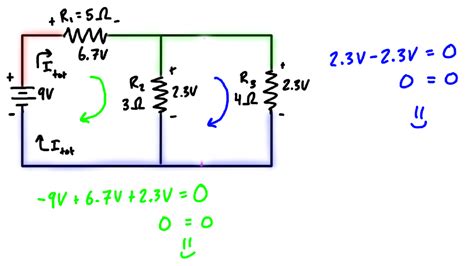 Kirchhoff's Voltage Law (KVL) Example Problem #1 | Law, Problem, Analysis