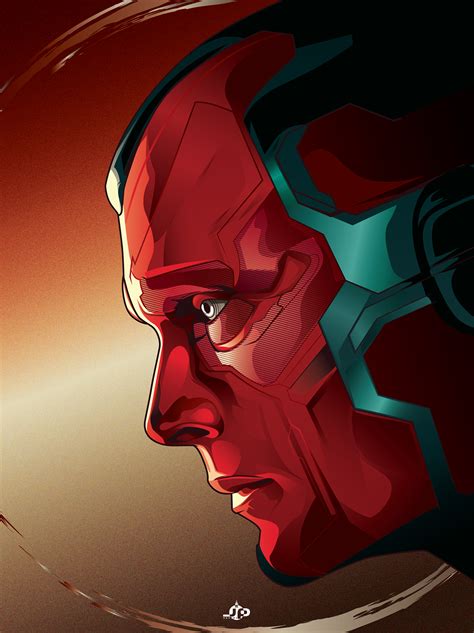 Avenger Vision Vector Art | Vision marvel comics, Marvel vision, Marvel ...