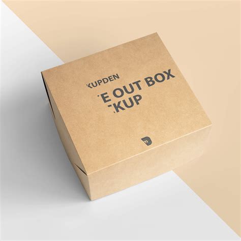 Free Take Out Box Mockup PSD Template - Mockup Den