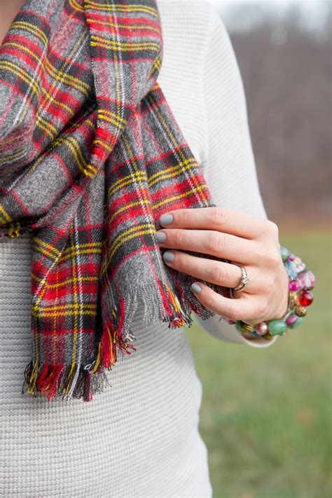 DIY No Sew Flannel Blanket Scarf | Wholefully