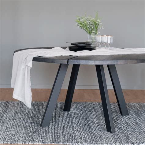 Valencia Solid Oak Round Dining Table 160cm - Dark Oak - Inside Out Living