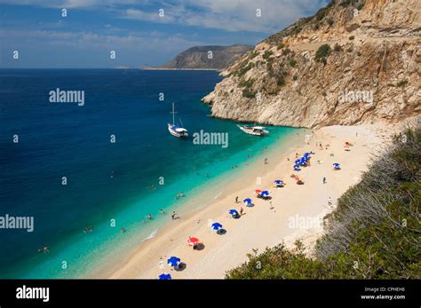 Turkey, Aegean Sea, Turkish Aegean Sea, Kaputas, Kalkan, sand beach ...