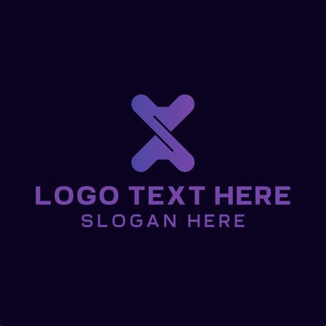 Purple Twist Gaming Letter X Logo | BrandCrowd Logo Maker