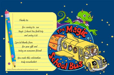 MagicSchoolBus_certificate_pblc School Bus Party, Magic School Bus, Fourth Birthday, Birthday ...