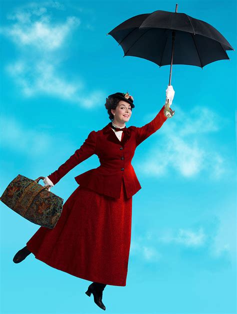 Mary Poppins Umbrella Flying