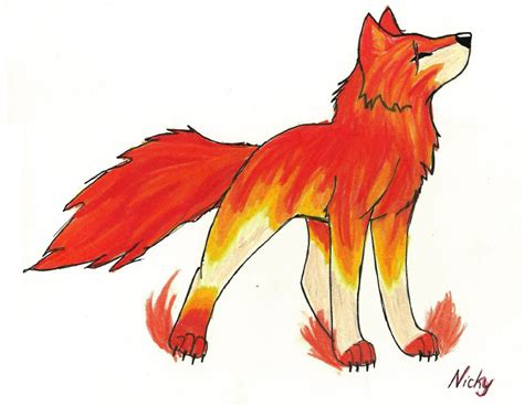 Fire Wolf by coolsilverwolfpup on DeviantArt