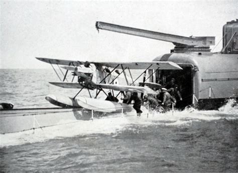 Royal Navy Submarine Aircraft Carrier Launching Seaplane