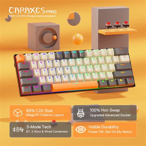 Redragon K644 SE 65% 3-Mode Wireless RGB Gaming Keyboard – REDRAGON ZONE