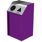 Lakeside 4412P Stainless Steel Rectangular Refuse / Recycling Station ...