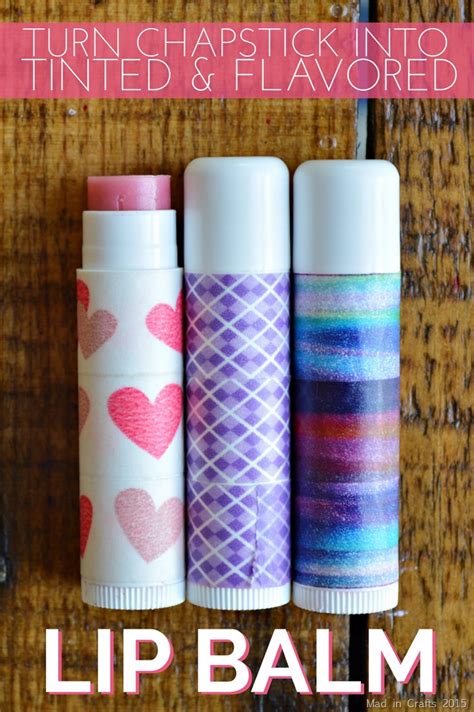 DIY TINTED & FLAVORED LIP BALM Mad in Crafts