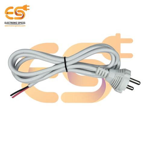 Buy 6A 250V Heavy Duty Copper Power Cord, IEC Mains Cable for Desktop PCs, 1 Meter, White at ...