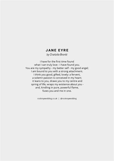 Jane Eyre Wedding Reading by Charlotte Brontë - Rock My Wedding